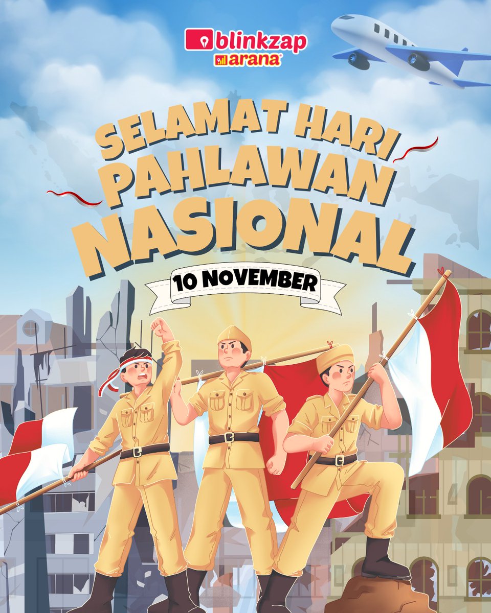 blinkzap's tweet image. Selamat Hari Pahlawan! 🇮🇩
Semangat juang mereka abadi dalam setiap langkah kita.
