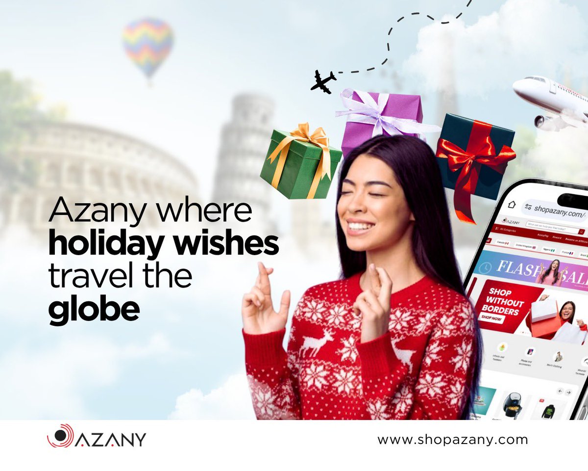 shopazany's tweet image. 🌍✈️ Holiday wishes WITHOUT BORDERS! Send love from Marrakesh to Kyoto with Azany’s global treasures. 🎁
SHOP NOW → shopazany.com
#HolidayWishes #WithoutBorders #ShopAzany