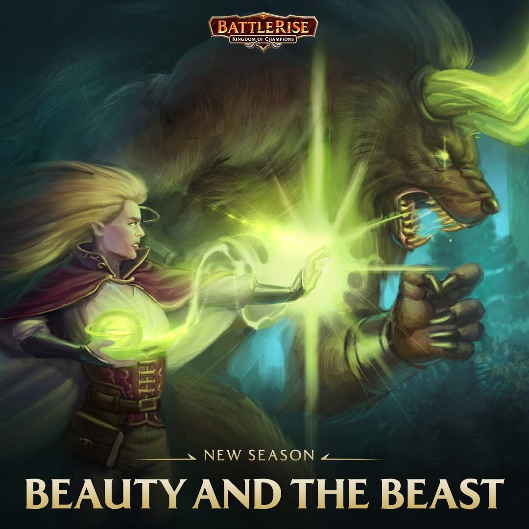 BattleRiseGame's tweet image. We have arrived with the new season! 

Beauty and the beast! 

While your fellow adventurers may be the beast to your beauty… you shall take charge to the dungeons!

New loot, new quests… don’t miss our fellow gamers! 🗣️🤝