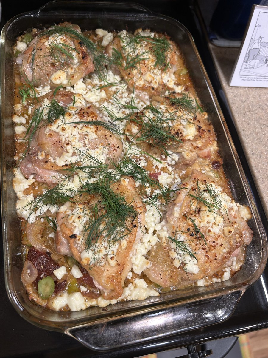 pychap's tweet image. Recipe created by Grok @grok

Sicilian Lemon-Olive Chicken &amp;amp; Orzo Bake