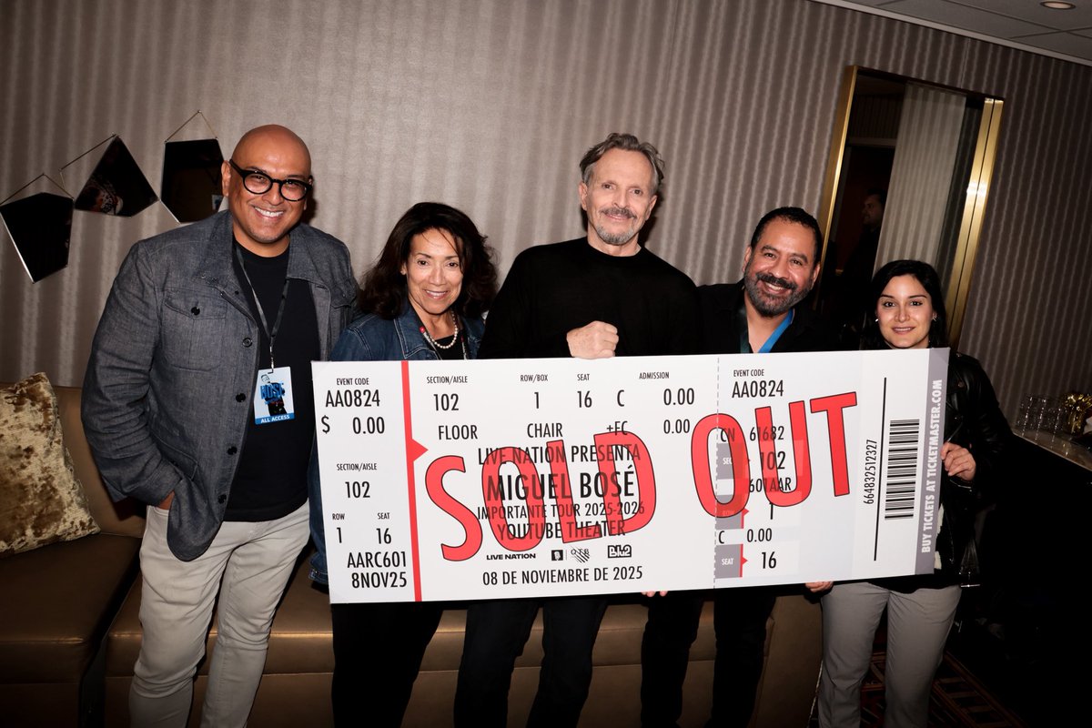 ¡Gracias equipo! <a href="/LiveNationLatin/">Live Nation Latino</a> por este #SoldOut en LOS ÁNGELES.