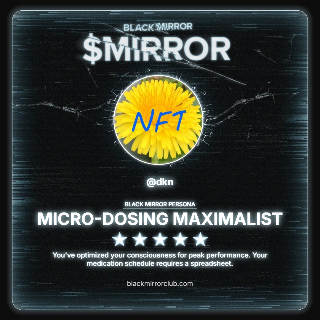 Scanned and processed. The algorithm judged me.
Discover your Black Mirror Persona by <a href="/blackmirror_xp/">blackmirror_xp</a> and claim yours now.
loyalty.blackmirrorclub.com/loyalty