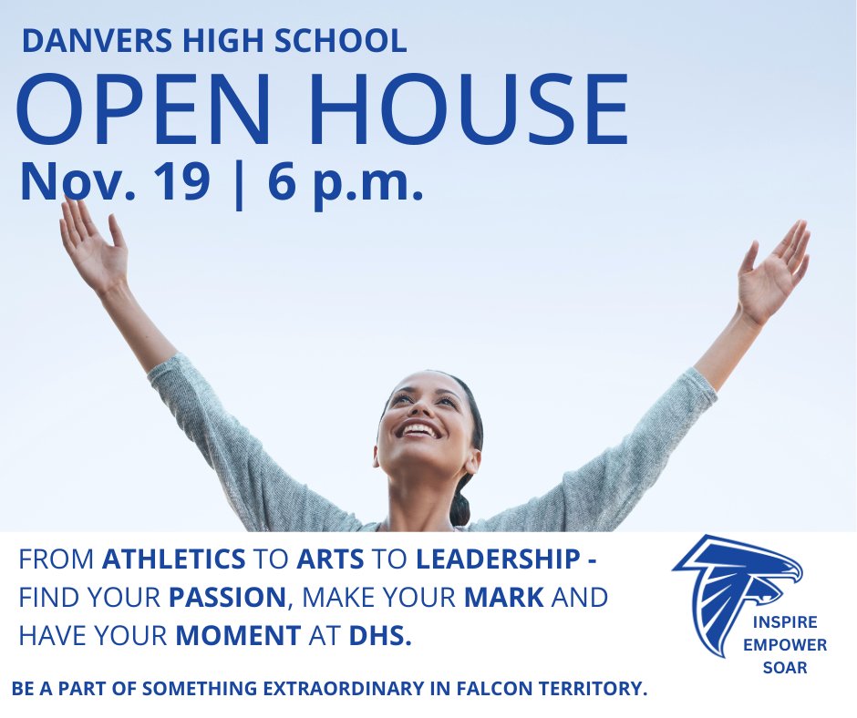 Our doors are open - come and experience what Danvers High School has to offer. Whatever your path—progress, purpose, or college—we’re your launchpad to success.