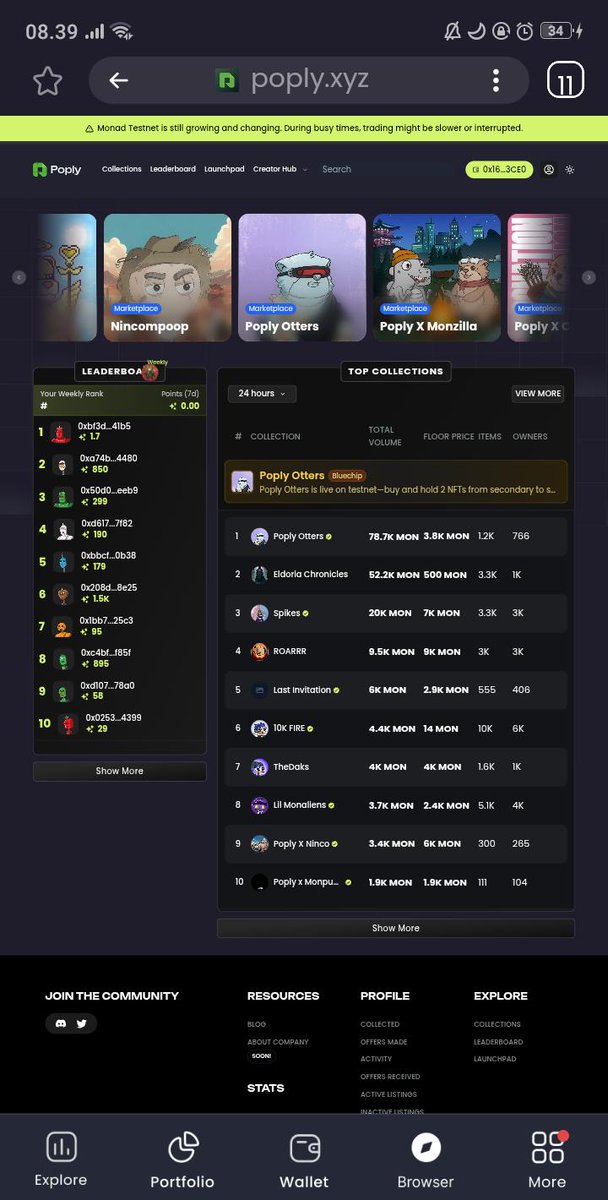 gamerkickers's tweet photo. Let me introduce you to The Premier NFT marketplace build on Monad, @poply_xyz 🔥

🚀 Why Poply?
•> Monad Integration
•> Launchpad &amp; Collections
•> Secure Your WL

So don't wait for mainnet, start grinding the NFT on https://t.co/fetQqGn0Y4 today!

#Monad #NFTs #Poply https://t.co/u5GHMA15xh