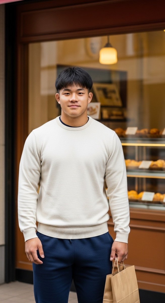 お昼にパン買ってかーえろ🥐

#AI男子 #aiboy