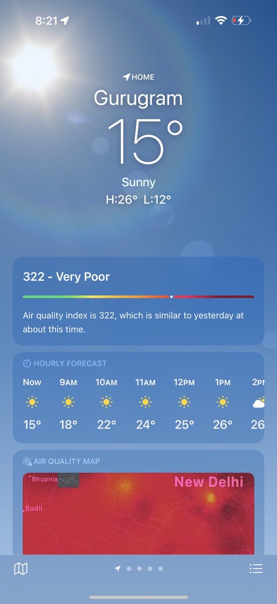 neha_basic's tweet image. Under the shadow of trees when the AQI is 322 in the morning! 

#Gurugram
