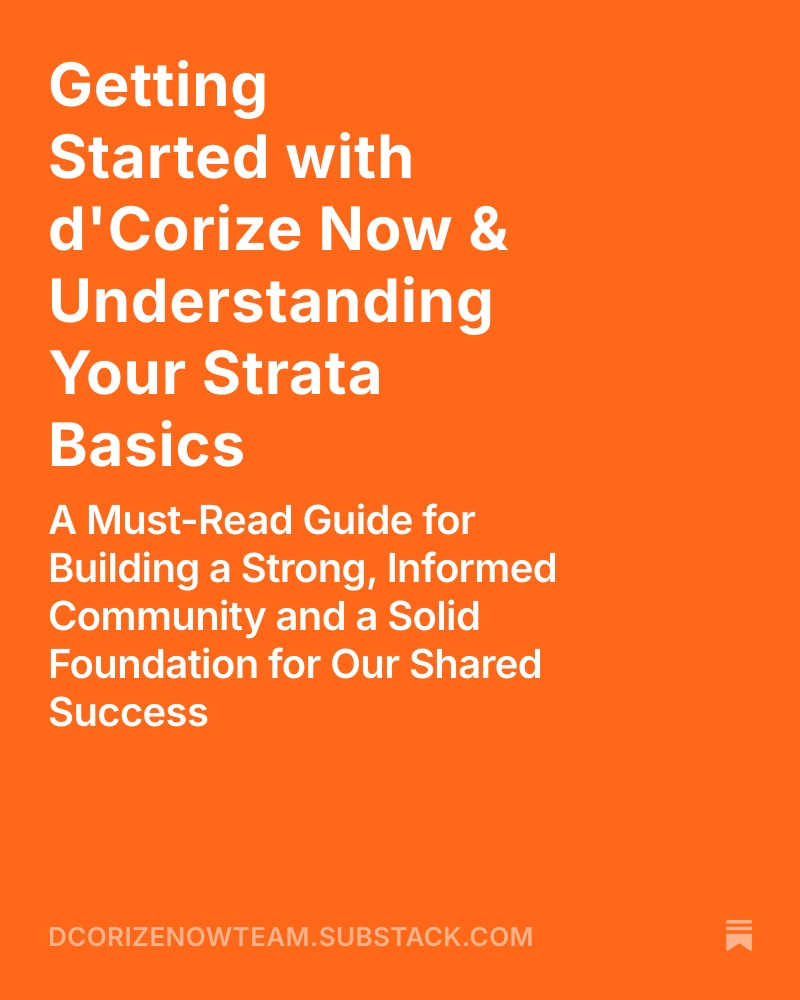 dCorizeNowTeam's tweet photo. Getting Started with d'Corize Now &amp; Understanding Your Strata Basics https://t.co/G8TuErxMCZ #dCorize #FactBased #EmpoweredOwners #PeopleOverProfits #HumanRights #StrataCouncil #SPA #SmartCommunity #InformedDecisions #BCStrataLaw #KnowledgeIsPower #SurreyBC #PacificQuorumIsToxic https://t.co/xLKAtx6N09