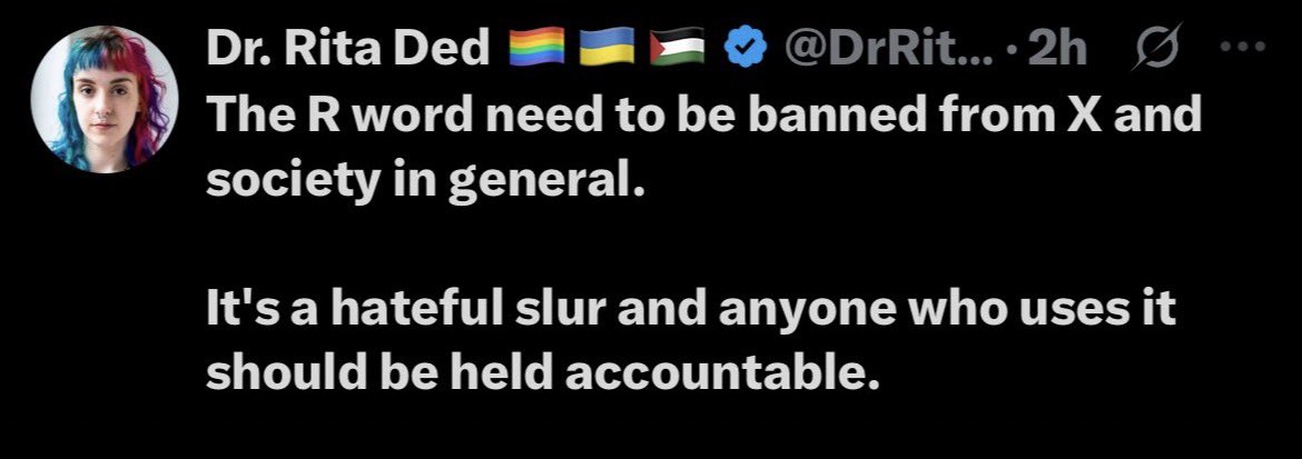 If you look at her bio; I think a PHD in Gender Studies makes her a retarded doctor.