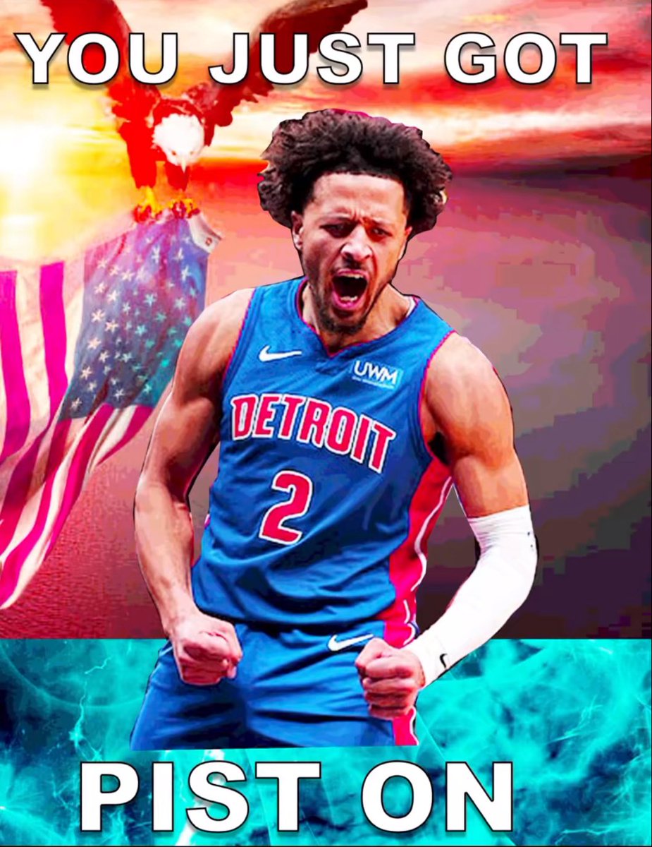 U KNOW THE PISTONS WON AGAINNNN 6 GAME STREAK