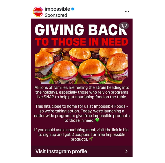 PriceErrors's tweet image. FREE 2 MEALS TO FAMILIES IN NEED! 

Please share so we can keep ours fed!

impossiblefoods.com/snap

#freefood #givingback #priceerrors