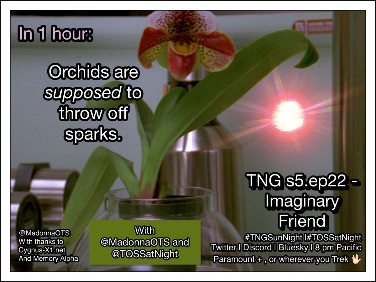 1 hour!
#TNGSunNight
#TOSSatNight
#StarTrekTNG
#StarTrek