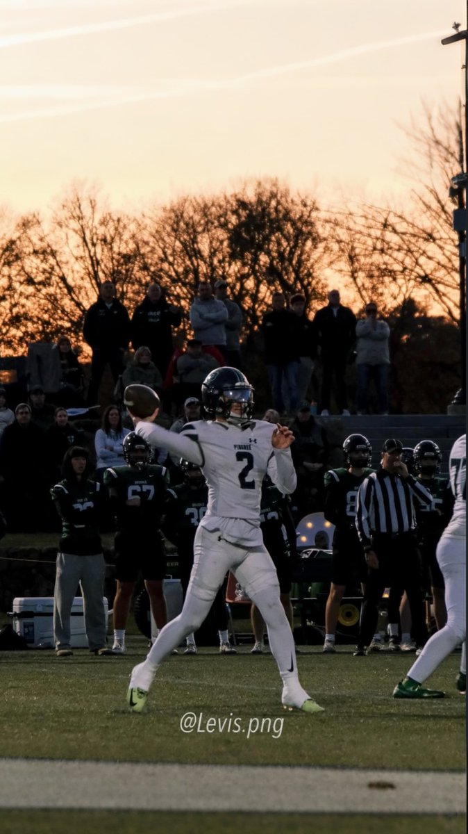 Tough loss to end the season against brooks 27-29
STATS 
 351 yards and 3 TD
Check out my highlights from week 8!

hudl.com/v/2TASZU
<a href="/M2_QBacademy/">M2 QB Academy</a> 
<a href="/PingreeFootball/">Pingree Football</a> 
<a href="/Coach_PatDowney/">Pat Downey</a> 
<a href="/NE6FB_Recruits/">NE-Recruits</a>