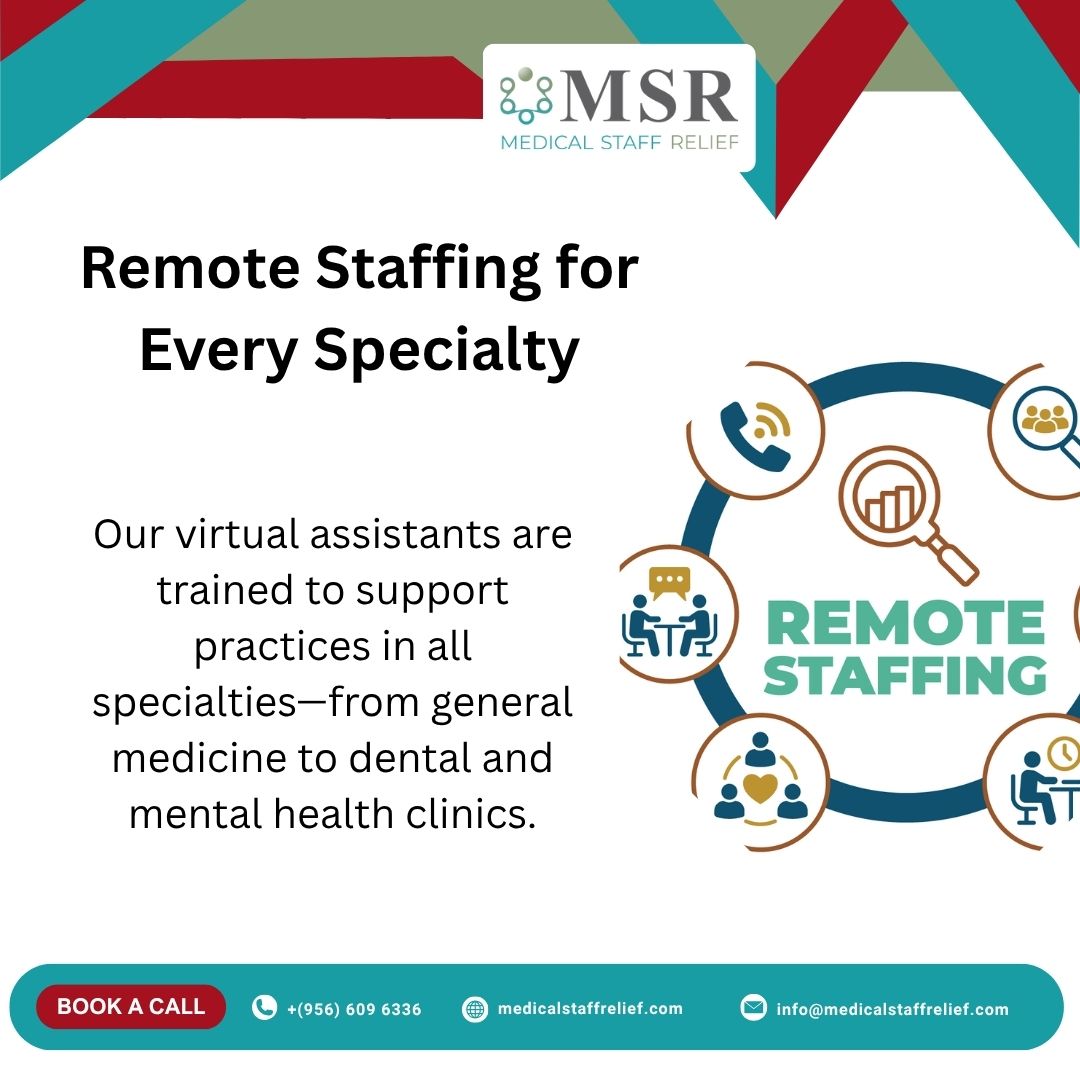 msr_serve's tweet image. Whether you run a general practice, dental clinic, or mental health center, Medical Staff Relief (MSR) provides skilled virtual assistants trained to support your specific needs.

📞 Book a call today!
📱 (956) 609-6336
💻 medicalstaffrelief.com
✉️ info@medicalstaffrelief.com