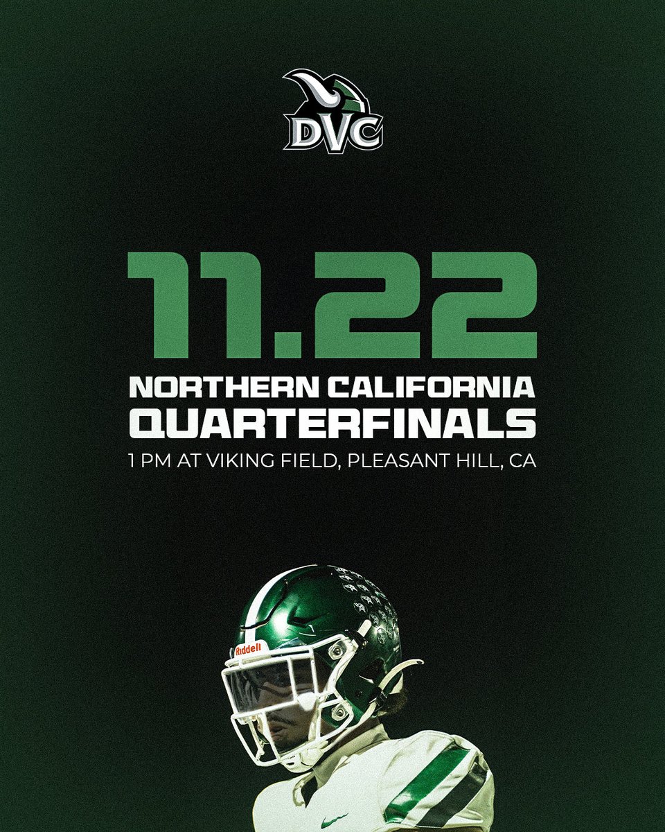 Save the date! Watch the #3 Vikings take on #6 Butte in DVC's first-ever playoff appearance 🏆 

The road to State begins.