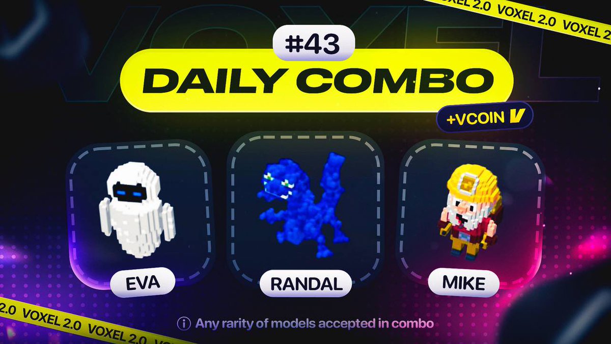 08.11

VOXEL COMBO:

EVA, RANDAL, MIKE

💎 Read about Voxel combo here 👉 teletype.in/@voxelproject/…