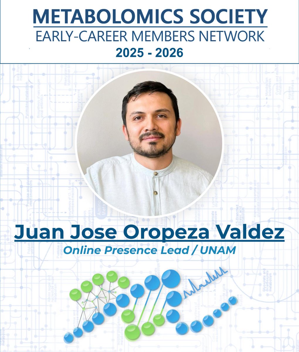 EMN_MetSoc's tweet image. Highlighting @EMN_MetSoc Online Presence TG Lead @JuanJoOroVal! Juan José is a researcher at @C3UNAM applying #DataScience, #AI &amp;amp; targeted #metabolomics to uncover biomarkers and predictive models for metabolic diseases. #EMN_MetSoc #Metabolomics #AIinScience