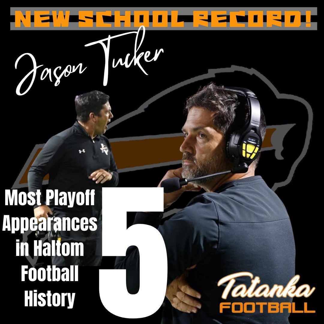 As an AT in the state of TX, it’s not often that you draw a hand good enough to work and be accepted by a head coach. I’m fortunate enough to work under the greatest. Thanks coach! Congrats to the GOAT <a href="/Coach_JWTucker/">Coach Tucker - Haltom</a>