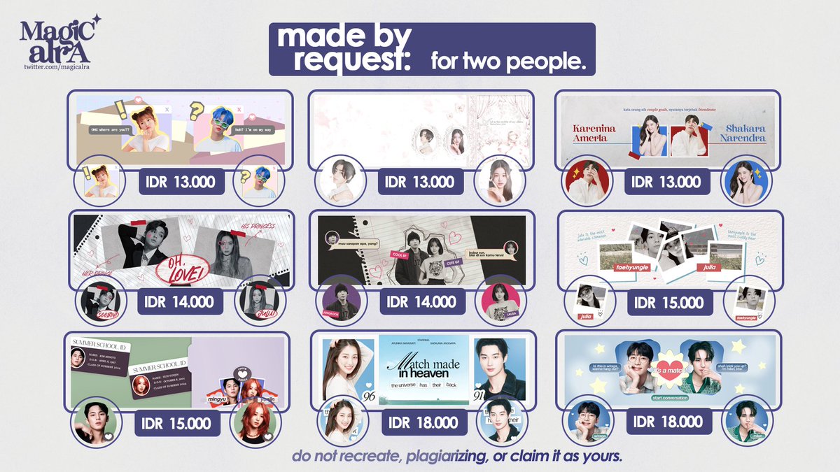 aragical's tweet image. hai aku open order layout made by request ya! tersedia untuk personal, couple/duo, dan group/squad. ayo jajan layout 🗣🗣🗣

#zonauang