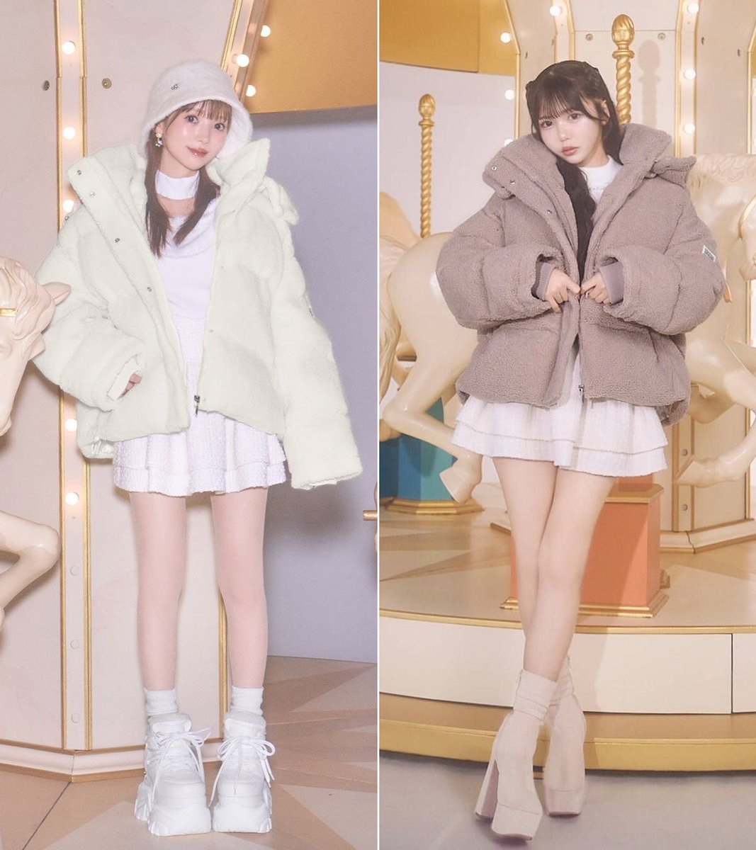 ミシェルマカロン　フーディーボアショートブルゾン　XS 𝐍𝐄𝐖 𝐀𝐑𝐑𝐈𝐕𝐀𝐋 】 ふわっふわボアで包み込まれるあったか