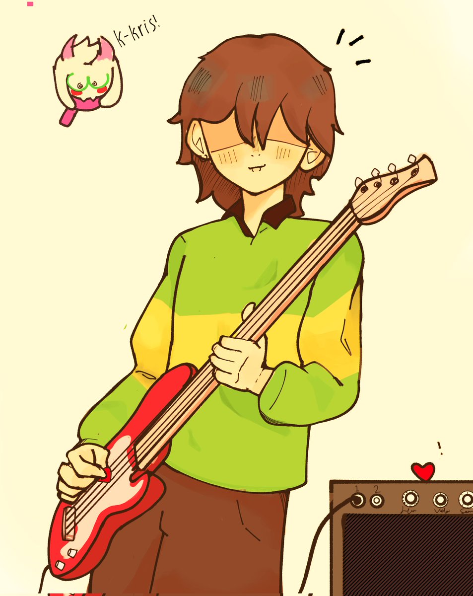 MoonGlass33's tweet photo. is he more of a guitar guy or a piano guy?

#DELTARUNE #deltarunefanart #Krisdeltarune #krisdreemurr #Ralsei https://t.co/zLO67si1uq