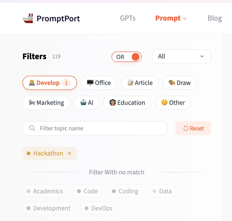 🤔Want to participate in a Web3 hackathon but have no ideas? 

➡️Use Promptport to give you some inspiration.