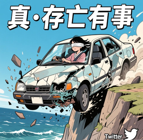 致高市早苗——《真·存亡有事》
她在台湾问题上，盲目冒险、不顾后果，激发了我的创作欲，欢迎大家接力！