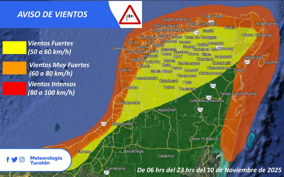 Meteorología Yucatán tweet media