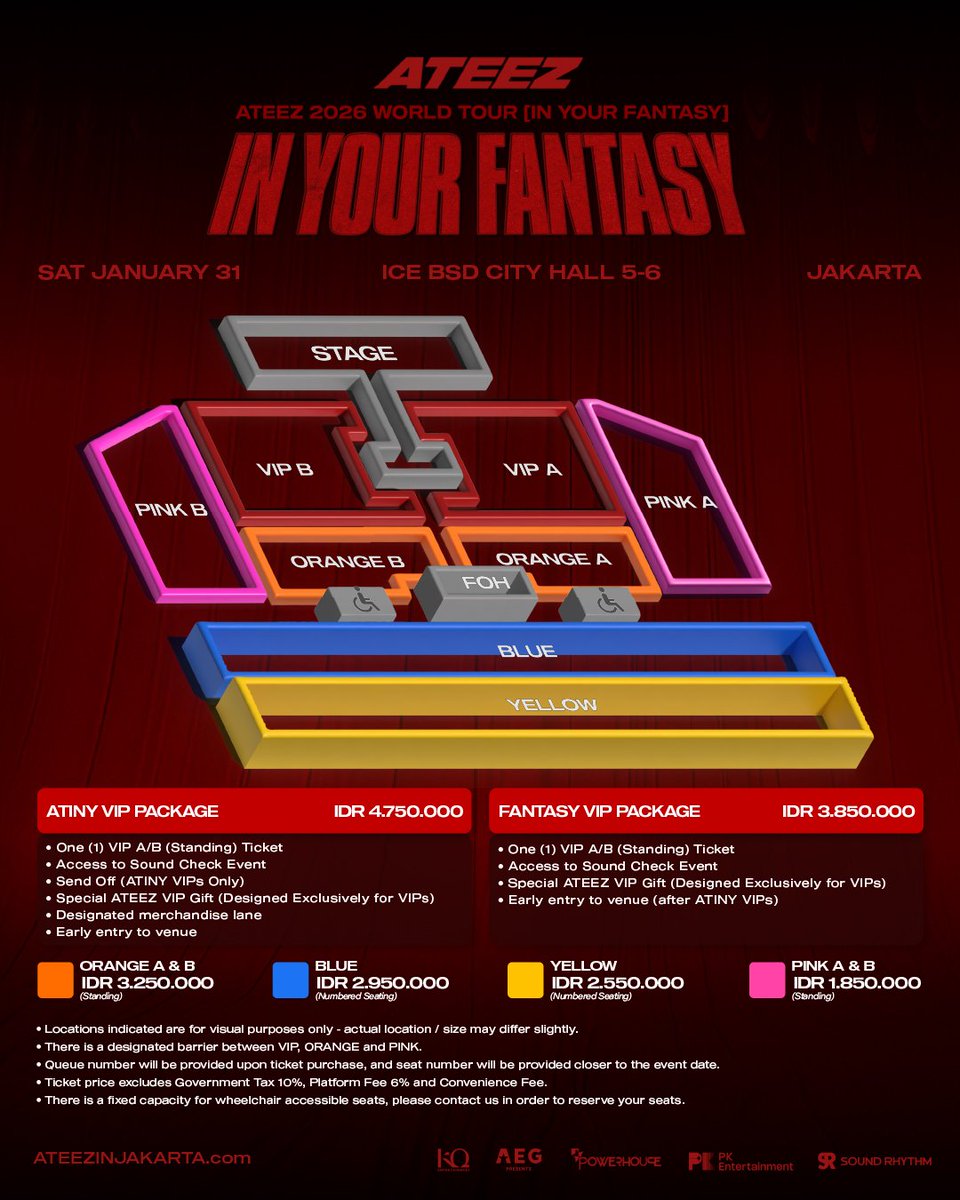 vanue sama, seatplan sama, harganya....
atiny emang kaya raya