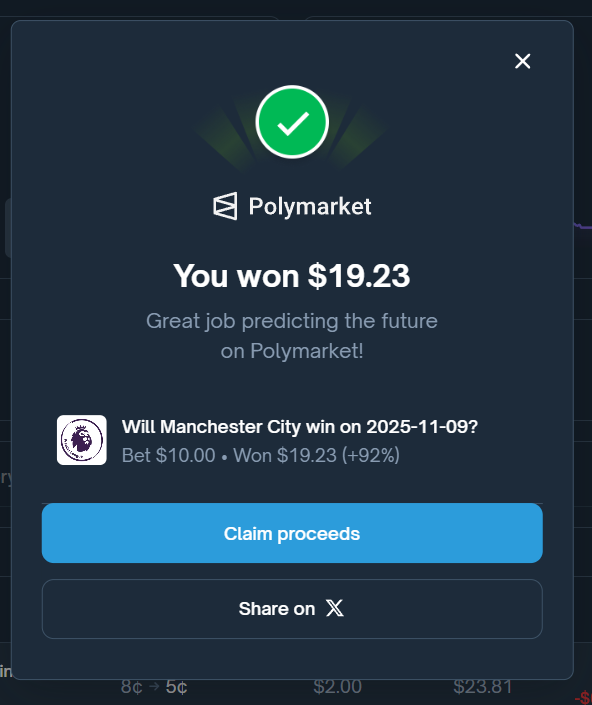 JJxCrypto's tweet photo. GM to  @Polymarket gang https://t.co/apCyMF81ar