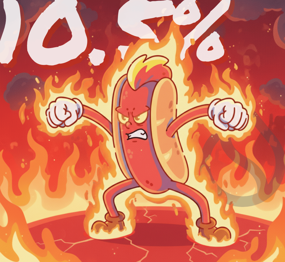 $BRAT is on fire🌭

Another 10% gone. 
Total burned: 10.5%.

All in just 5 days.

The deflationary grill is working overtime!🔥