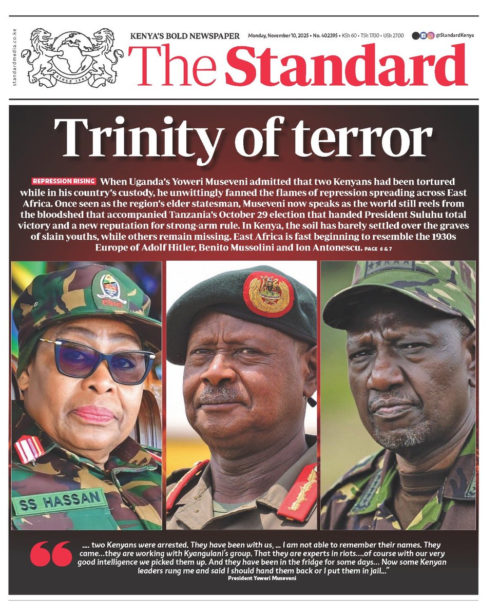 DAP_Kenya's tweet photo. Dictators and trinity of terror killing their own people. https://t.co/IVST55Q9jE