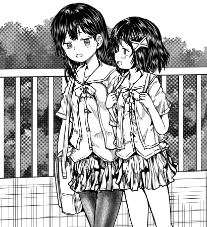 夢幻転生原稿、キャラペン入れ終わり背景作画中。 