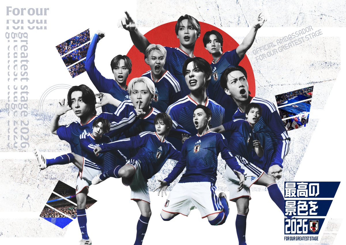 ／
JO1🤝INI
JI BLUE（ジェイアイ ブルー）始動🇯🇵🔵 
＼
soccer-king.jp/news/japan/nat…

🔻サッカー日本代表「最高の景色を2026」オフィシャルアンバサダー JI BLUEメンバー12名
與那城奨
西洸人
白岩瑠姫
河野純喜
佐藤景瑚
田島将吾
髙塚大夢
後藤威尊
川西拓実
金城碧海
佐野雄大
池﨑理人

📸©LAPONE