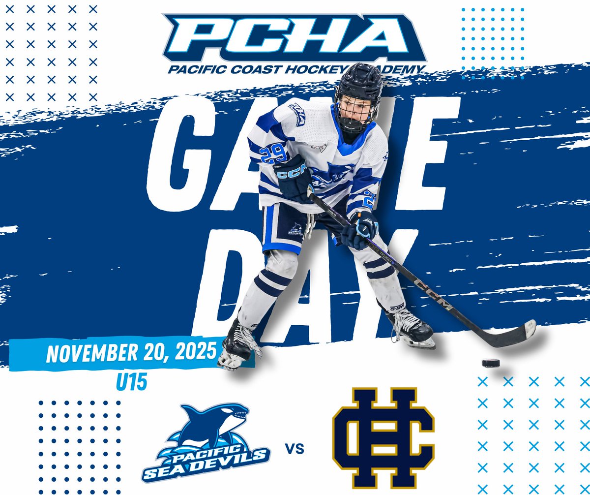PacificSeaDevil's tweet image. It’s #PCHA Game-day! #goseadevilsgo 
🐳 U15 vs @chacalgary - 7:15pm @ Summit Centre East