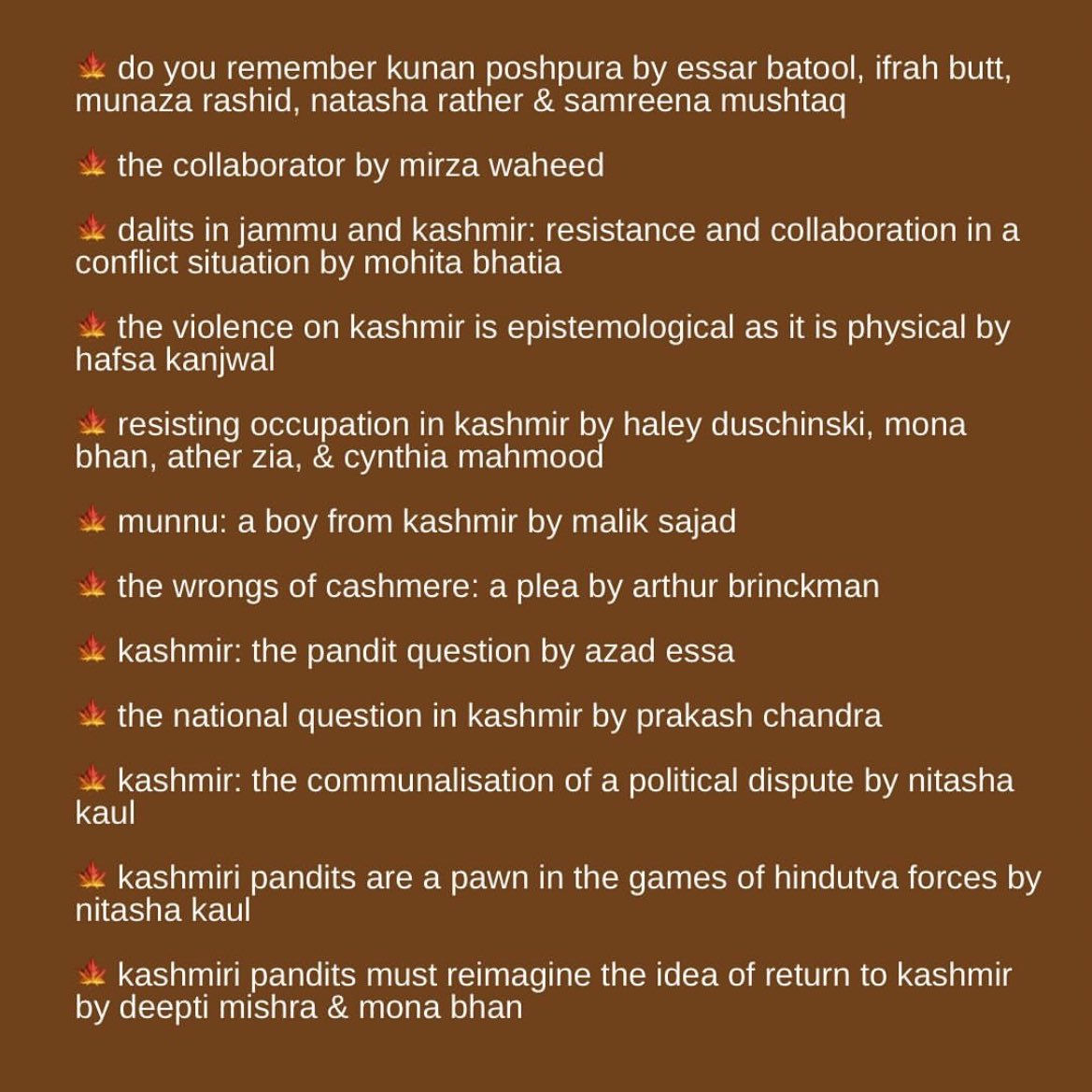 while we're at it pls educate yourself about what is going on in kashmir