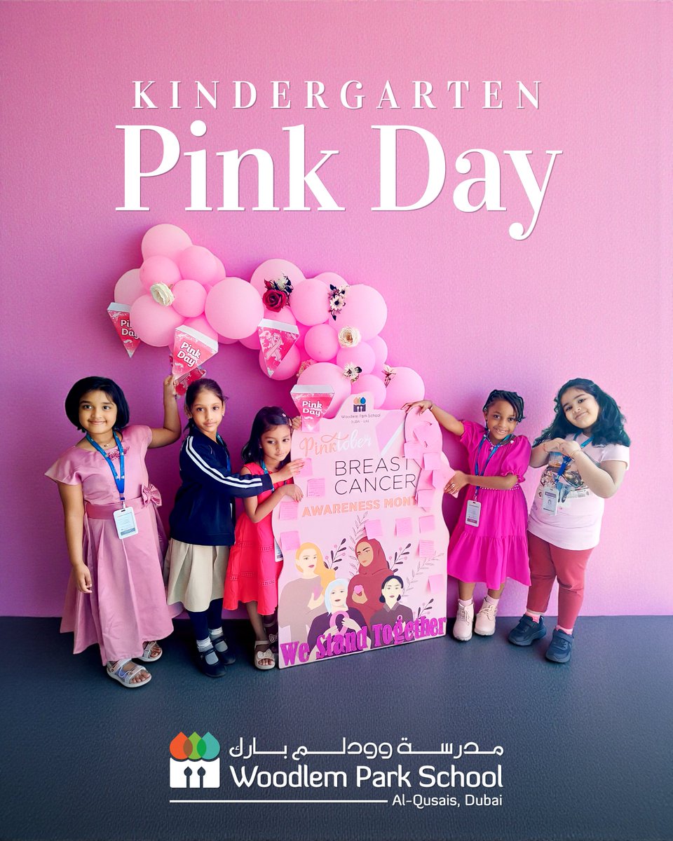 woodlemdubai's tweet photo. The Kindergarten celebrated Colour Pink Day on Friday, 31st October 2025, as part of the Pinktober activities. Both teachers and children came dressed in lovely shades of pink, creating a joyful atmosphere.
#PinkDay #Pinktober #KindergartenCelebration #LoveAndCare #ColourDay https://t.co/ASFSTZF1Ja