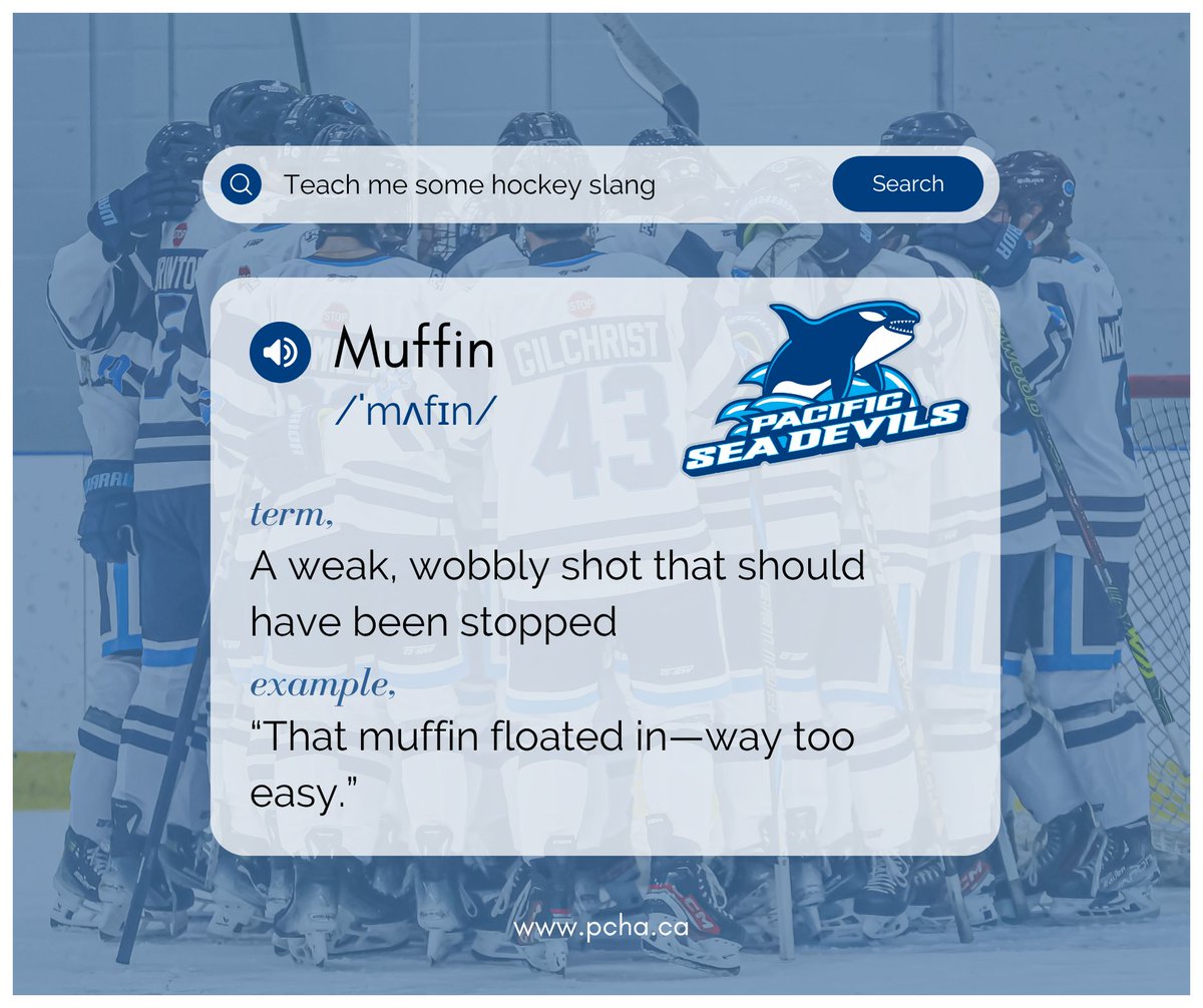 PacificSeaDevil's tweet image. Hockey Slang 101: muffin
#sundayslang #hockeyslang #goseadevilsgo