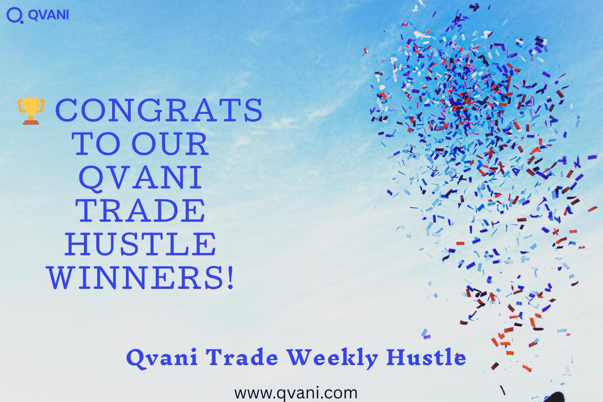 🏆 Congrats to Our Qvani Trade Hustle Winners!

The numbers are in. The charts don’t lie. And the grind definitely paid off. 💪

🥇 1st Place: SoloBTC— 60 USDT
🥈 2nd Place: Mike — 40 USDT
🥉 3rd Place: Fahvy— 20 USDT

💫 Bonus Hustlers (Random Draw — 10 USDT each):