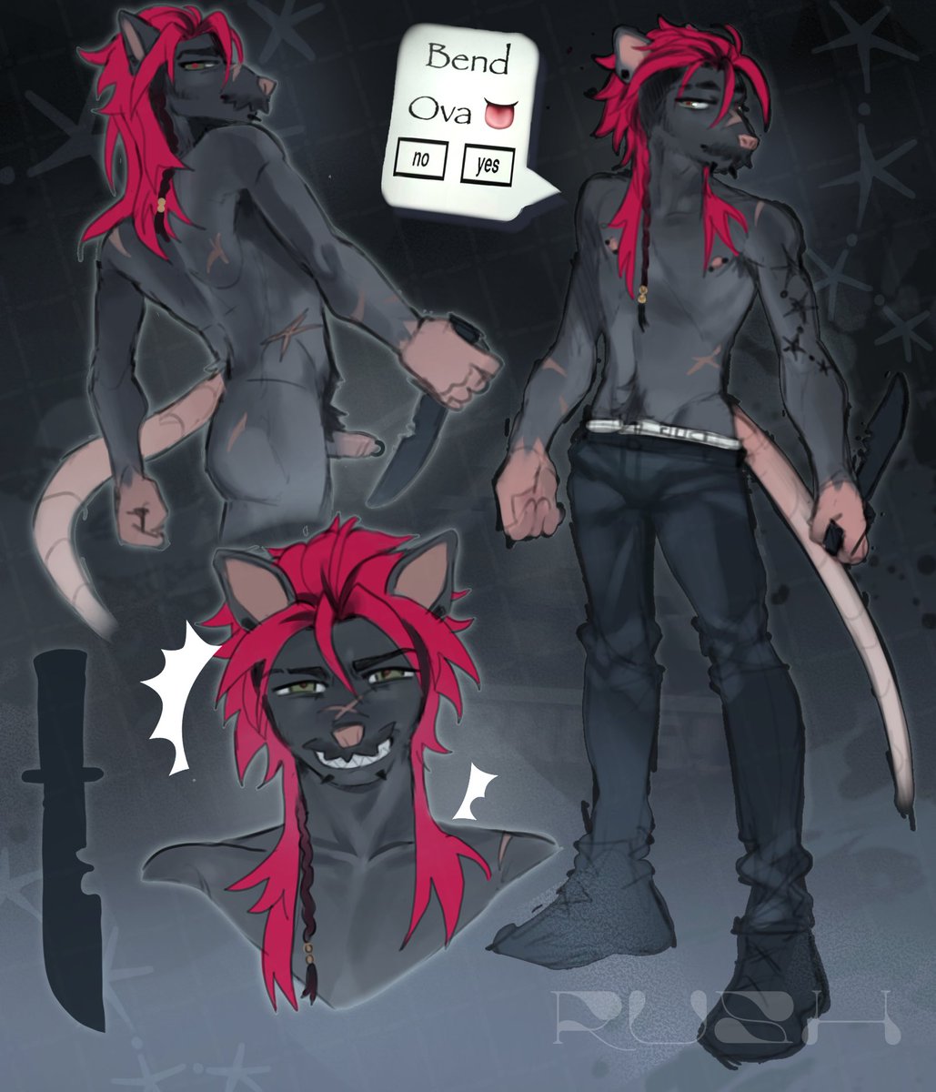 serelitto's tweet image. RAT !! 💥 
#furryart