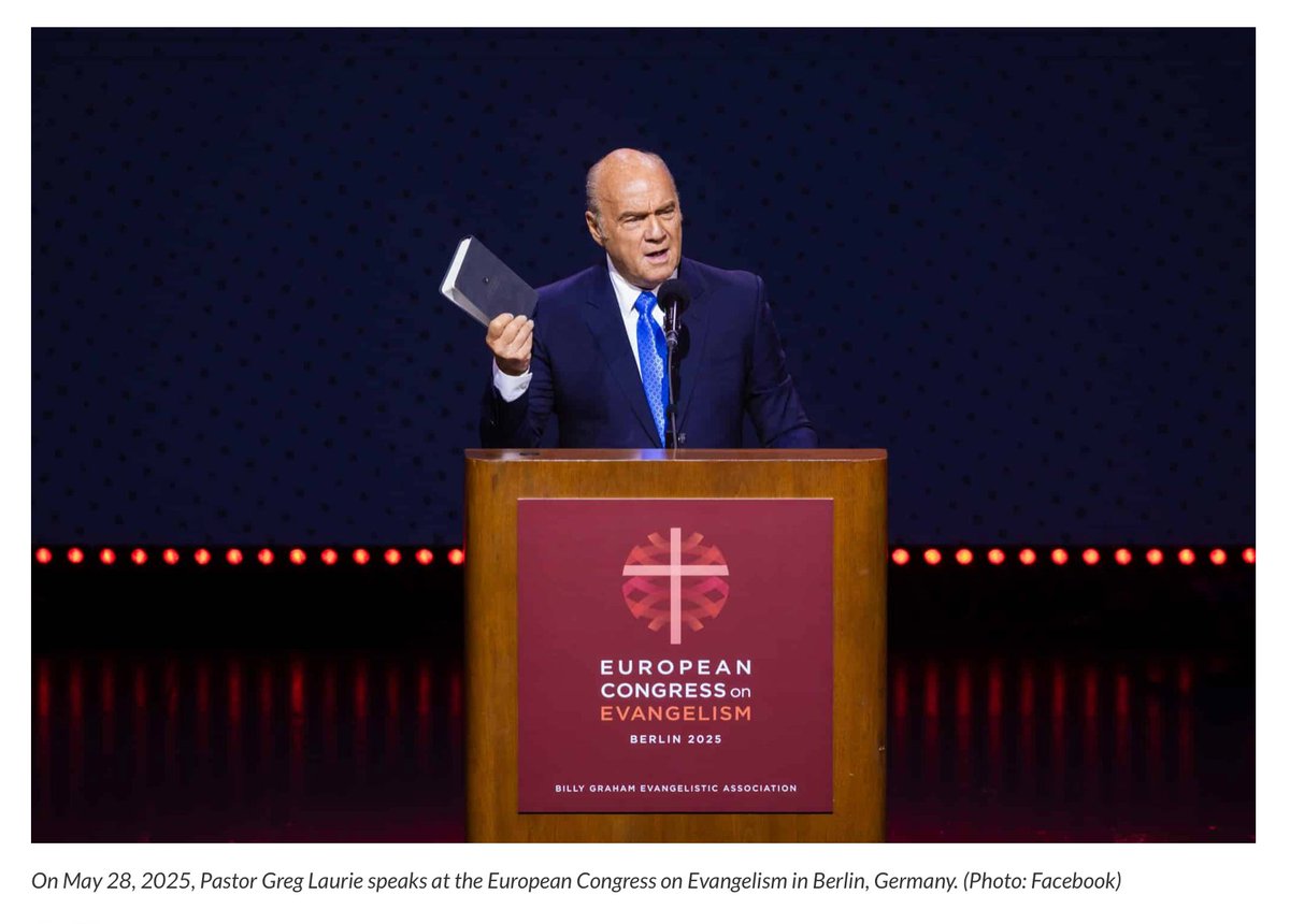 <a href="/RealCandaceO/">Candace Owens</a> September 19, 2025

Former Pastor at Greg Laurie’s California Megachurch Accused of Child Abuse and Trafficking in Romania, Lawsuit Claims.

On May 28, 2025, Pastor Greg Laurie spoke at the European Congress on Evangelism in Berlin, Germany.

‼️