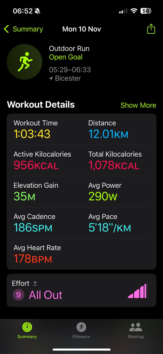 Nice run this morning , sorts my brain out #Freshstart