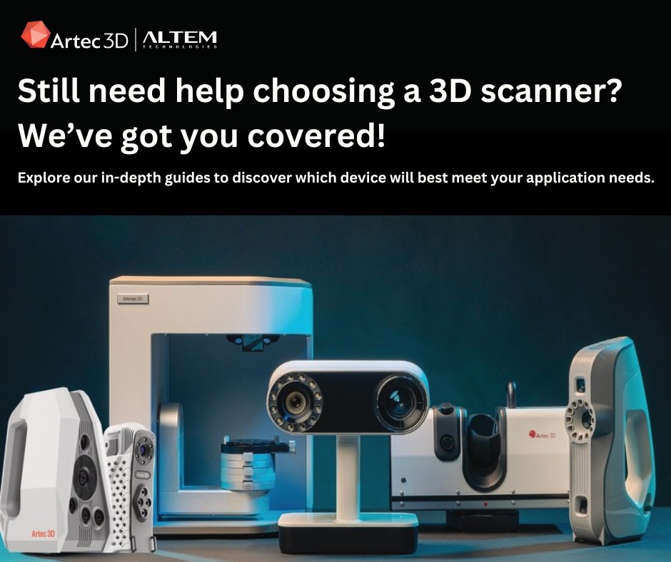 iALTEM's tweet image. Still confused about which 3D scanner fits your needs?
 Don’t worry — we’ve got you covered! 🙌
✨ Scan smarter. Work faster. Create better.
To know more, visit lnkd.in/g55BrAhH or reach out to our team for a personalized recommendation : +91 9900959303 | enquiry@altem.com