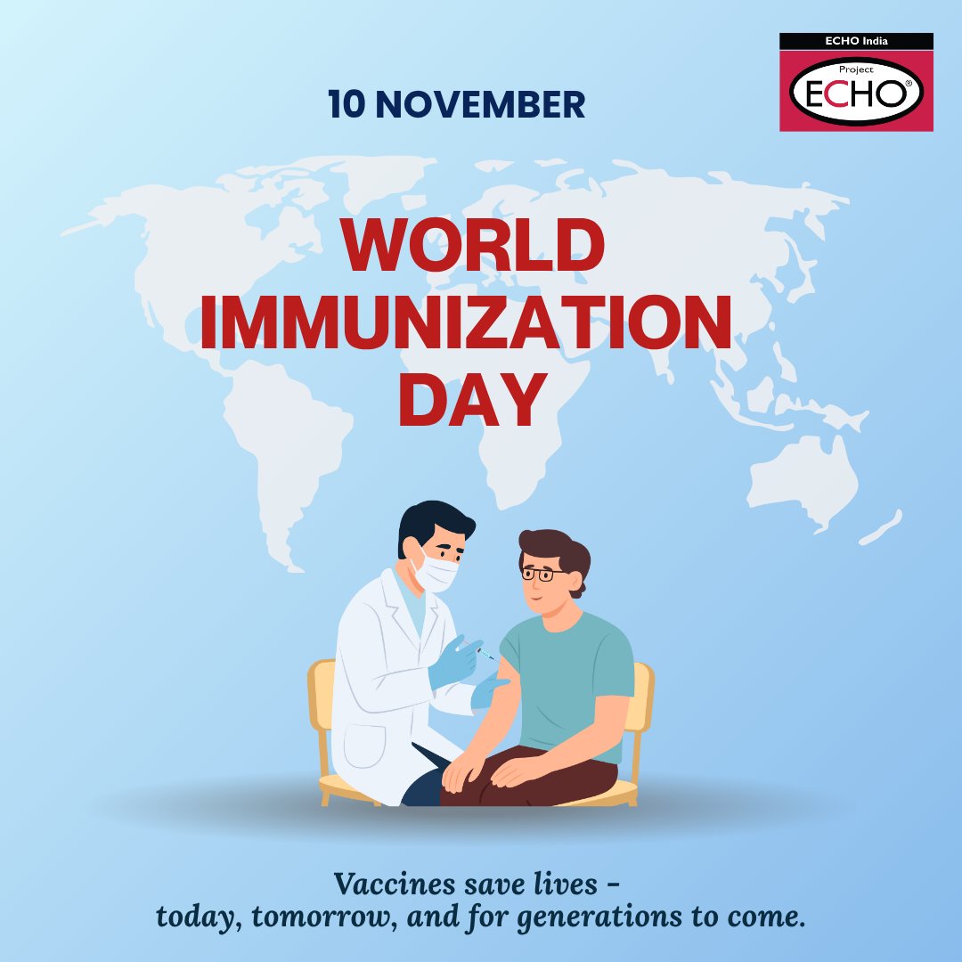 ECHOIndiaTrust's tweet image. Every vaccine tells a story of lives protected and futures secured.On #WorldImmunizationDay, we celebrate the power of prevention and partnership. #ECHOIndia thanks its partners for strengthening immunization systems and expanding access to life-saving vaccines.#AllTeachAllLearn