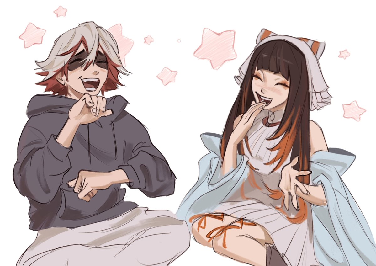 casa_corvo's tweet image. Wholesome fu and amo! 🥰 #GACHIAKUTA