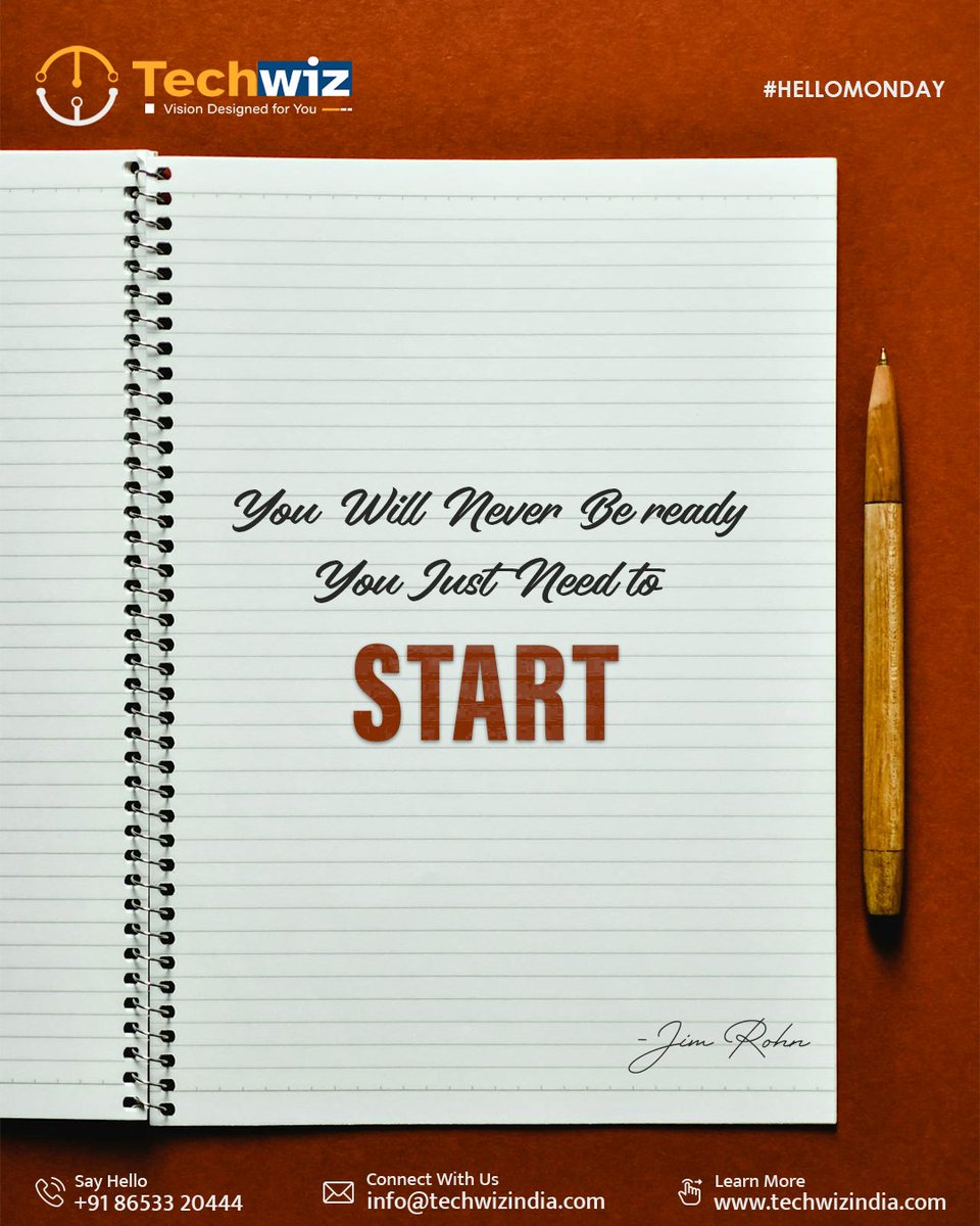 techwizind's tweet image. Truth is — you’ll never feel 100% ready. Start anyway, and watch yourself grow into it. 🌱✨ 
#StartBeforeYoureReady #TakeTheLeap #MindsetMatters #GrowthJourney #JustStart #NoMoreWaiting&quot;