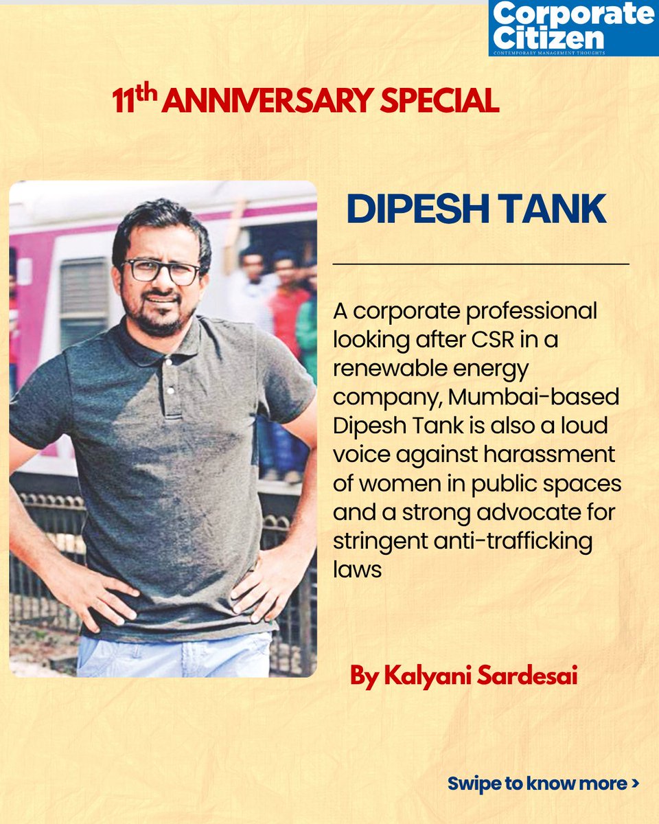 C_CMagazine's tweet photo. CELEBRATING 11 YEARS OF CORPORATE CITIZEN 🌟
True leadership isn’t found in titles—it’s found in action.
Dipesh Tank embodies empathy-led leadership through his fight for women’s safety and dignity.
His #DearMen campaign is more than a movement—it’s a mindset shift.
#RealHero https://t.co/OfKV6z6pXu