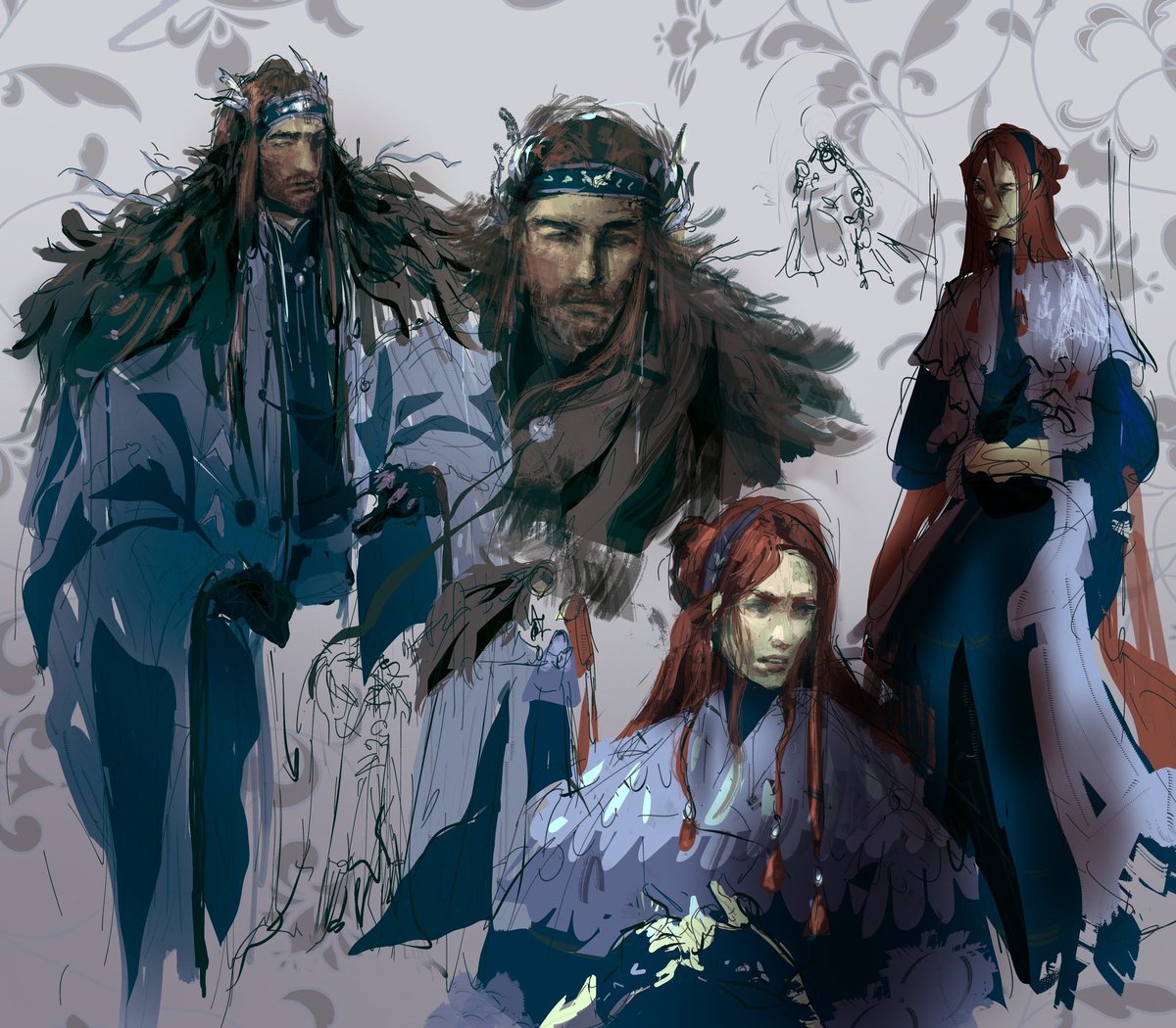 [#ASOIAF]

One of my much older ASOIAF arts, it’s fun to look back on for nostalgia. 

First sketches of Ned and Catelyn
