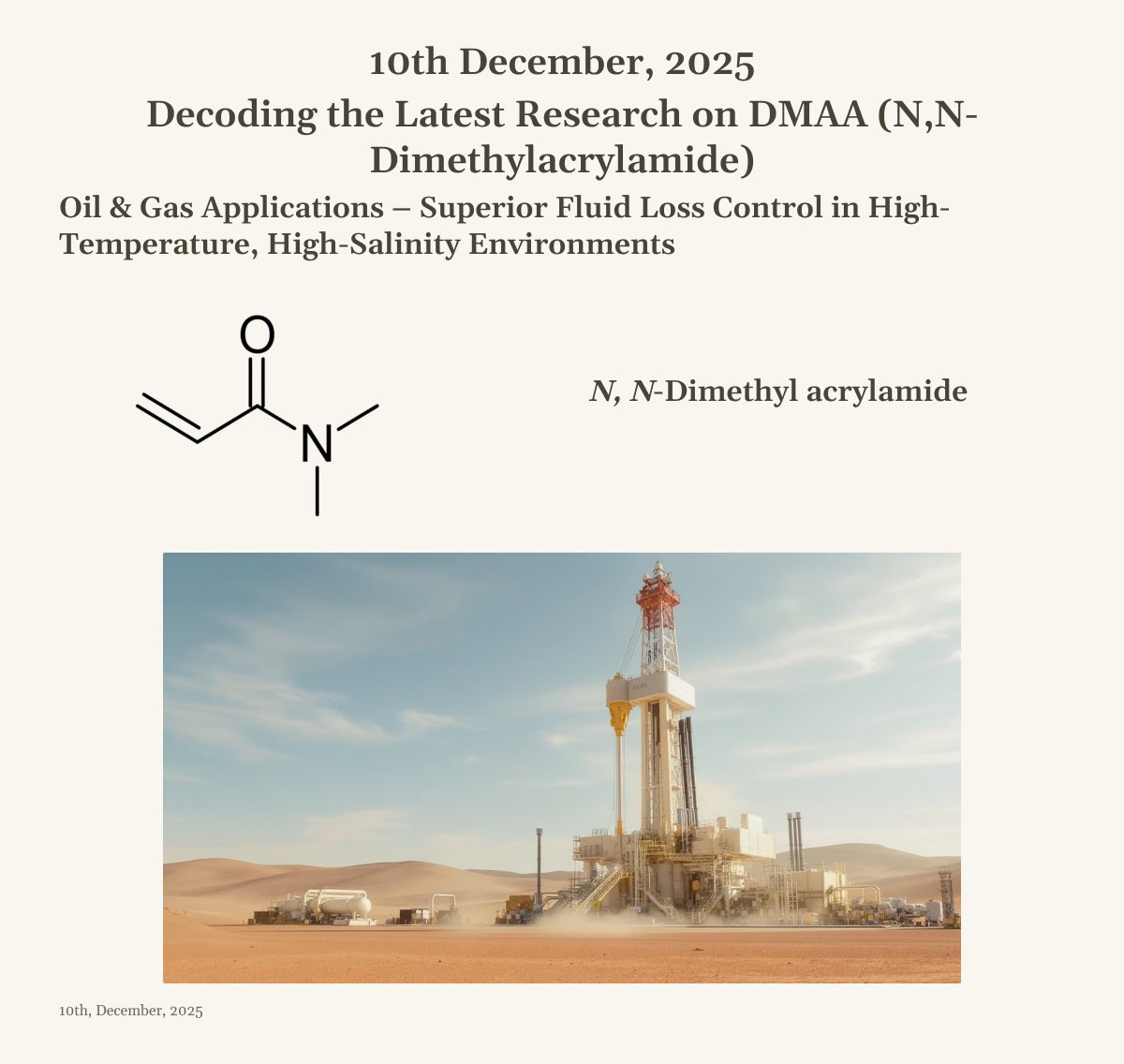 kouji_teramoto's tweet image. 10th December, 2025 "Latest Research Report on DMAA (N,N-Dimethylacrylamide)" - KOJI_TERAMOTO_PhD’s blog kojiteramotophd.hatenablog.com/entry/2025/11/…
#DMAA #Hydrogels #SmartMaterials #TechInnovation #ThermalManagement #GreenTech #2025Science
