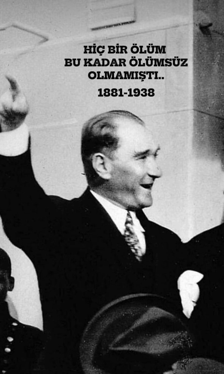 #Atatürk
Fikirler asla ölmez! 
İzindeyiz ATAM. Sevgi, saygı ve minnetle anıyoruz ❤🇹🇷🇹🇷