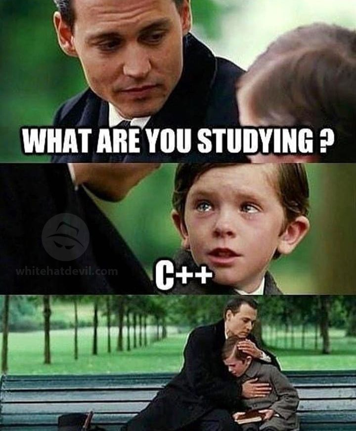TrollMemeHub's tweet image. &quot;When your syllabus says C++ but your mind says Cry++ 😭 #RelatableMeme #CollegeHumor #ProgrammingProblems&quot;